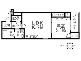 Fujipalace桜西今川2番館の物件間取画像